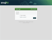 Tablet Screenshot of billing.snapbill.com
