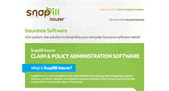 Desktop Screenshot of insurance.snapbill.com