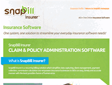 Tablet Screenshot of insurance.snapbill.com